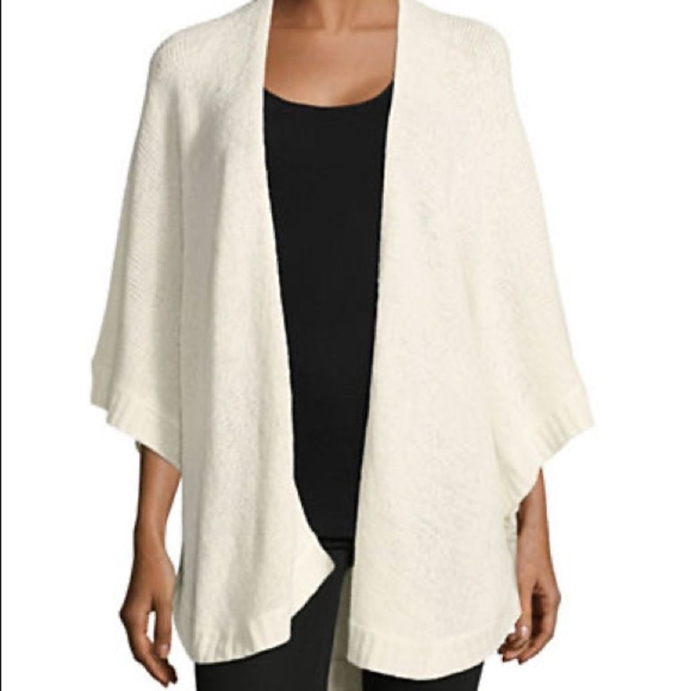 Calvin Klein Ribbon-knit Poncho Cardigan